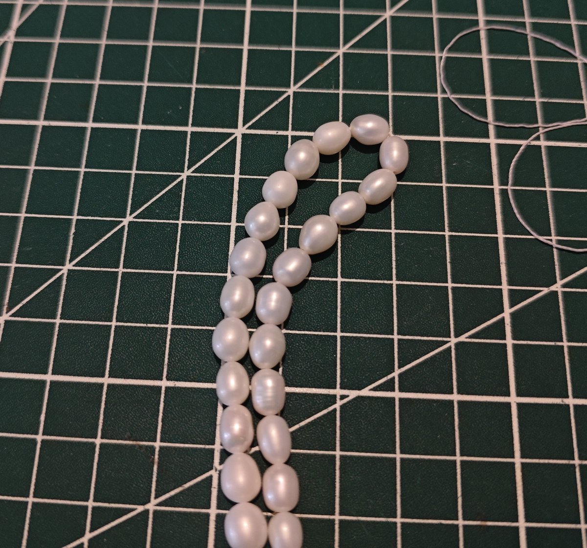 Natural Freshwater Rice Pearls, 6–7mm Beads, 36.5cm Strand