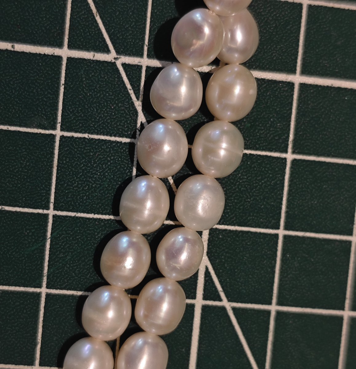 Natural Freshwater Rice Pearls, 6–7mm Beads, 34.5cm Strand