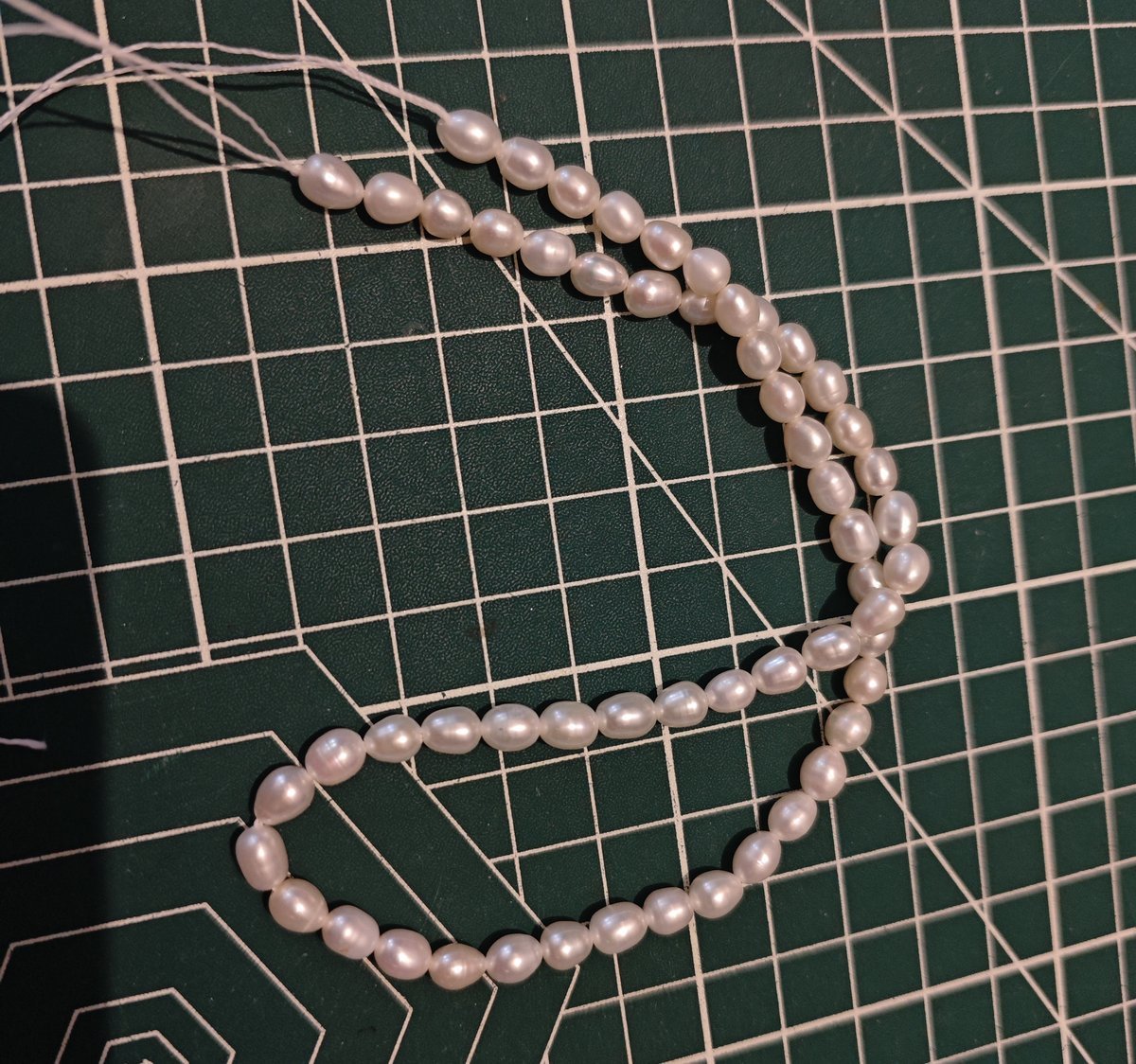 Natural Freshwater Rice Pearls, 5–6mm Beads, 35.5cm Strand