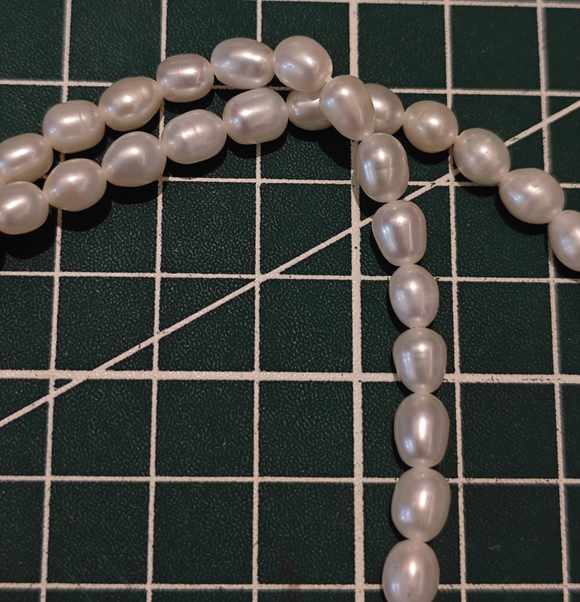 Natural Freshwater Rice Pearls, 5–6mm Beads, 35.5cm Strand