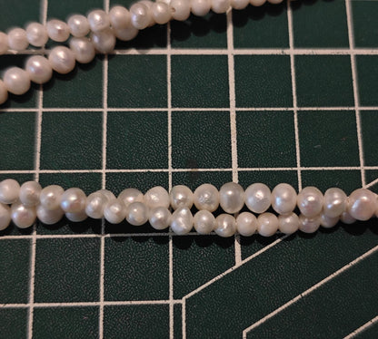 Matte Irregular Freshwater Pearls, 3–4mm Beads, 37.5cm Strand (2 Strands for $5)