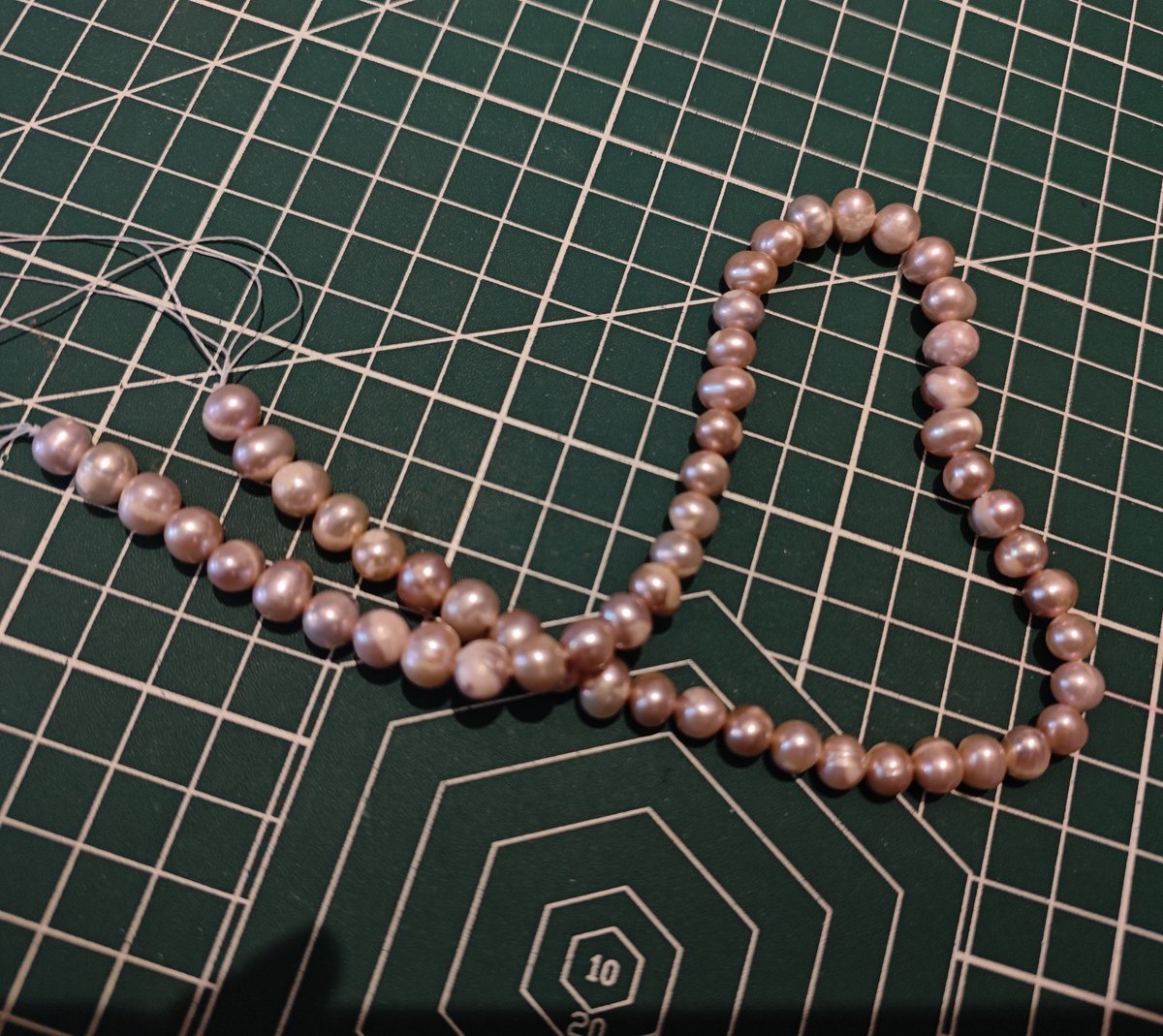 Natural Purple Freshwater Pearls, 6–7mm Beads, 38.5cm Strand