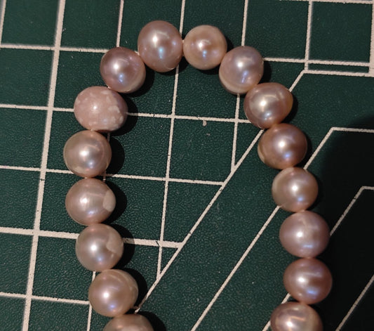 Natural Purple Freshwater Pearls, 6–7mm Beads, 38.5cm Strand