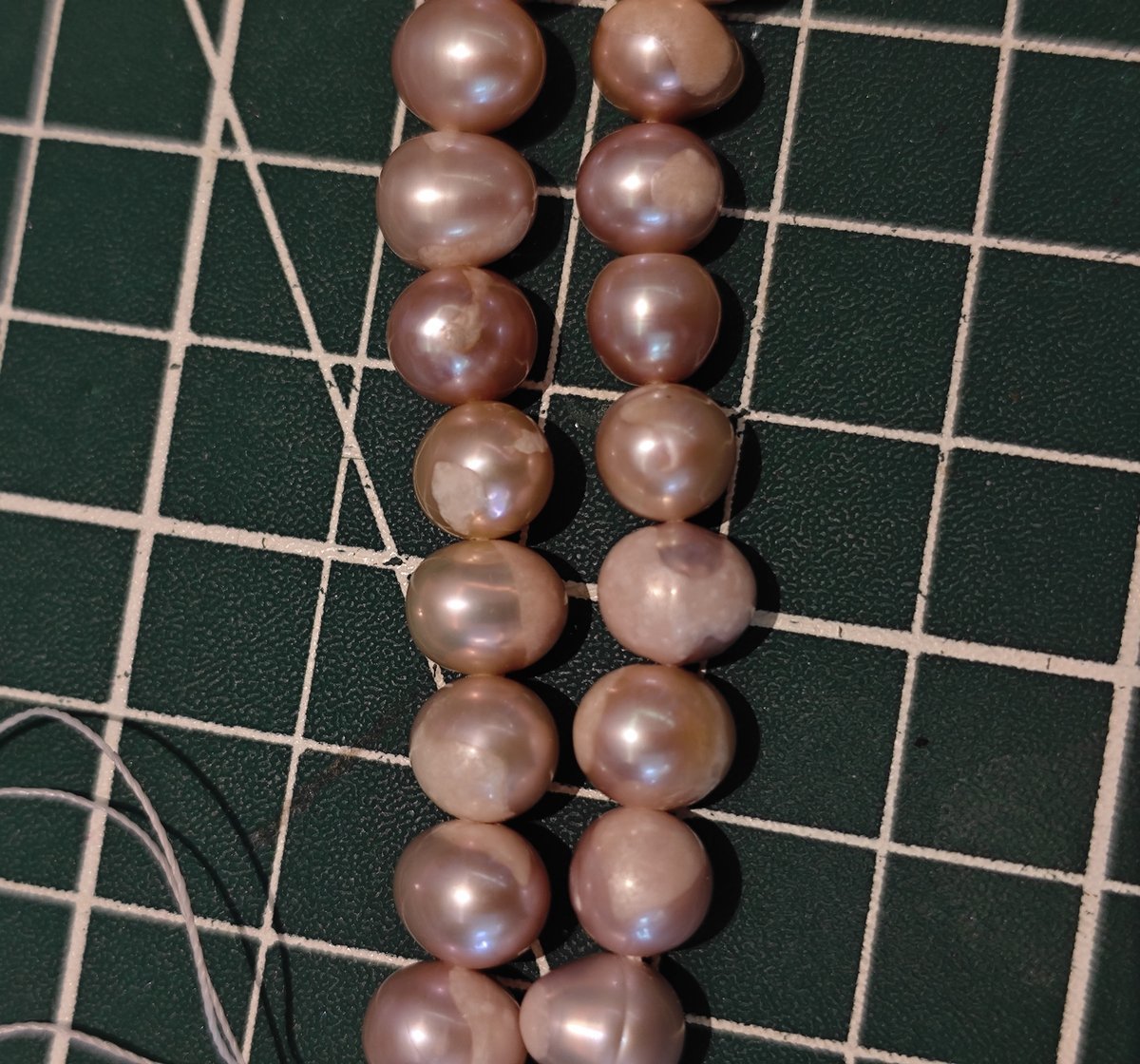 Natural Purple Freshwater Pearls, 6–7mm Beads, 38.5cm Strand