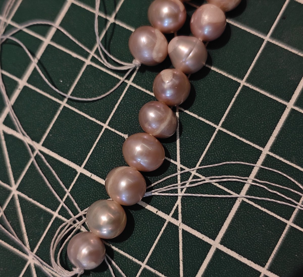 Natural Purple Freshwater Pearls, 6–7mm Beads, 38.5cm Strand