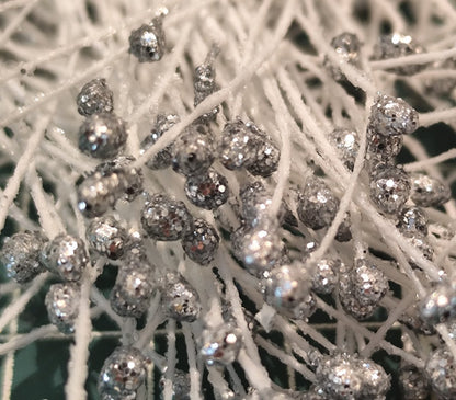 Glitter Coated Flower Stamens (Approx. 280-330pcs) - Stiff Stem for DIY Floral Crafts