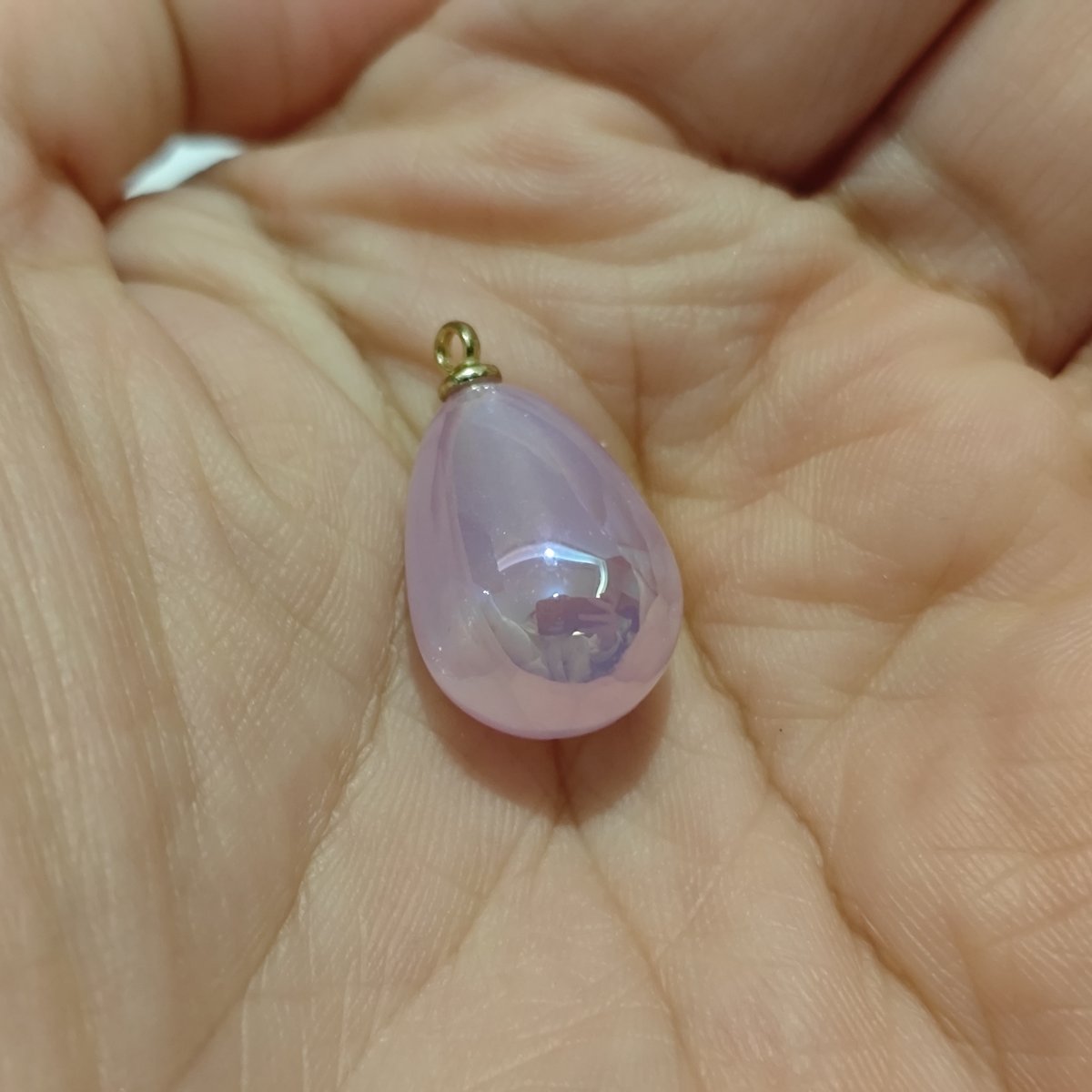 4 Pieces HB006(A) Starry Candy Teardrop Charms – Colorful ABS Pendants for DIY Jewelry, Ronghua & Chanhua