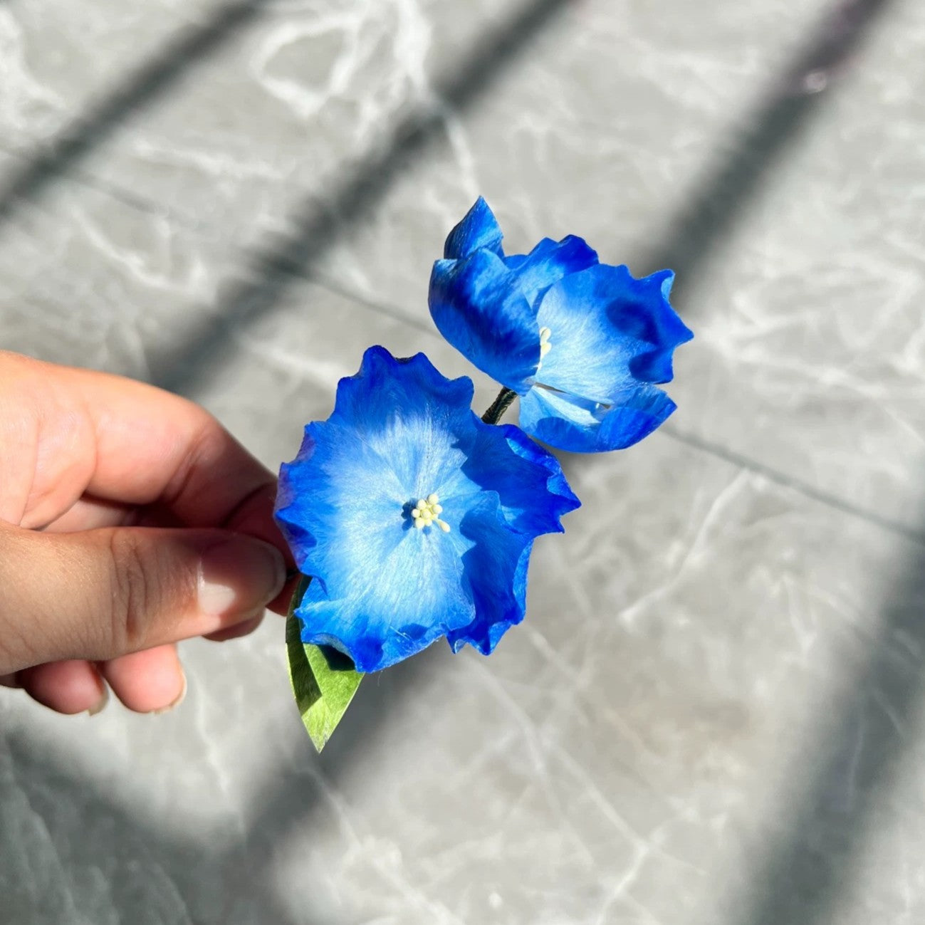 Handmade Ronghua Colorful Starflower Brooch | Mulberry Silk Velvet Double Flower Pin