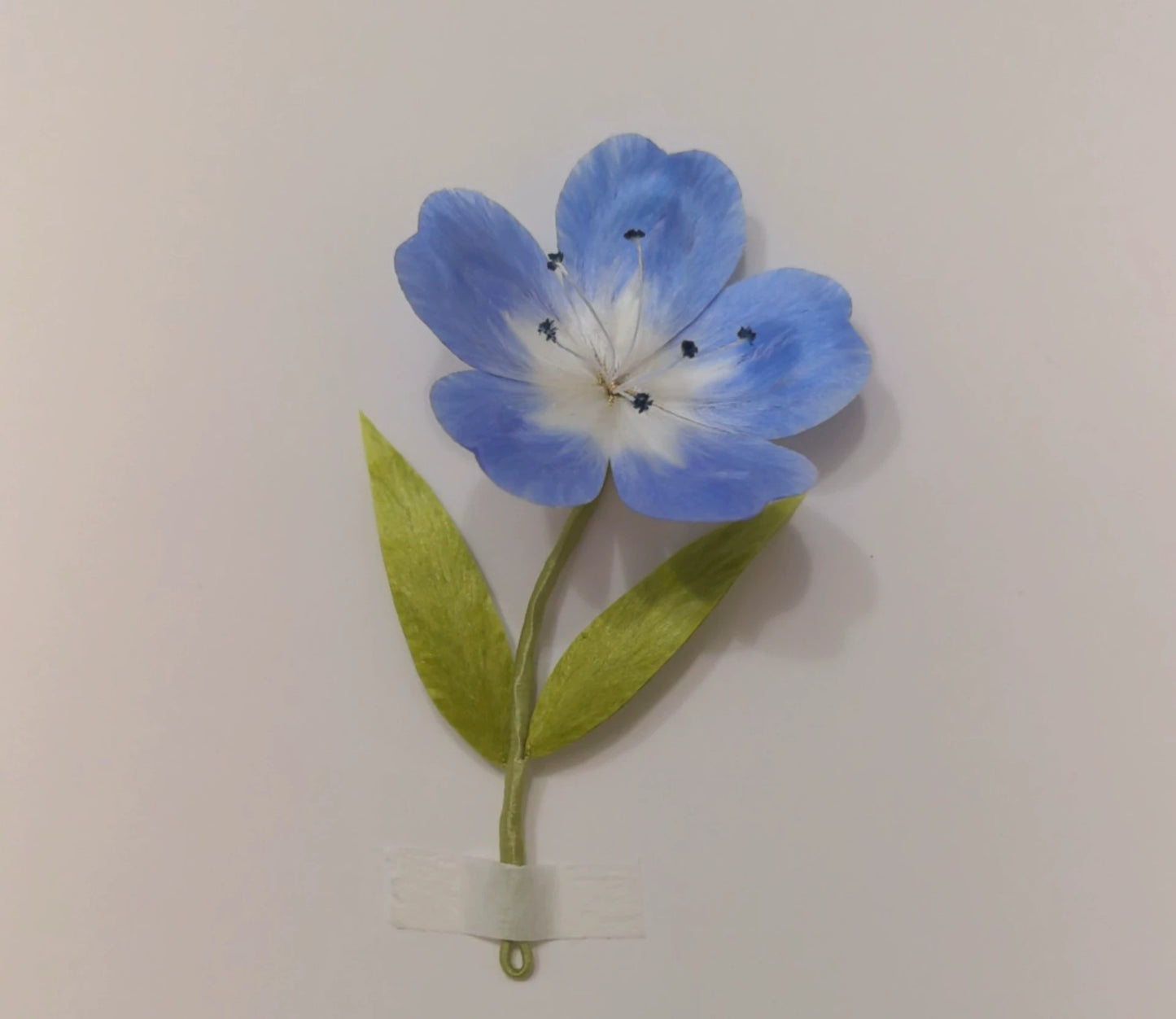 Handmade Ronghua Soujourn Flower Hairpin | Frieren Souvenir Blue Clematis Velvet Flower Headwear