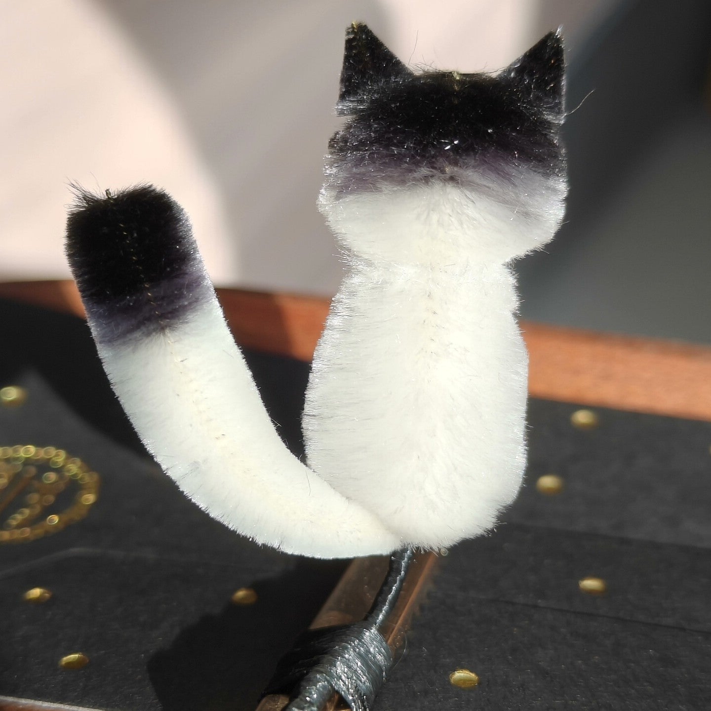 Handmade Ronghua Cat Hair Clips | Cute Colorful Mulberry Silk Velvet Kitten Clips