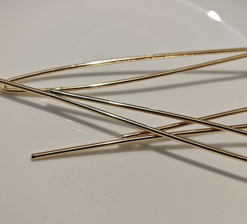 3 Pieces U-Shape Copper Hair Stick Set – 17cm