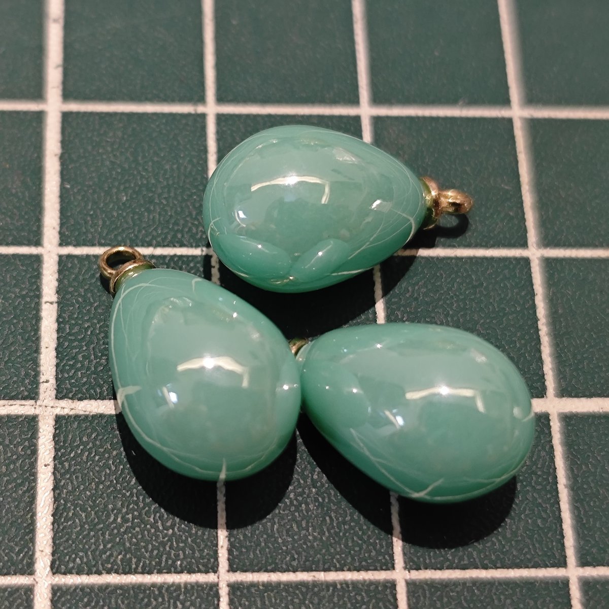 5 Pieces HB009(B) Creamy Pink Teardrop Charms – Small ABS Pendants for DIY Jewelry, Ronghua & Chanhua