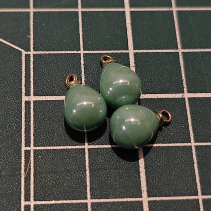 10 Pieces HB008(A) Creamy Pink Teardrop Charms – Small ABS Pendants for DIY Jewelry, Ronghua & Chanhua