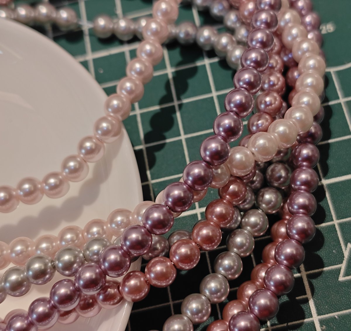 Glass Pearl Beads Strands - Premium Imitation Faux Pearls for DIY Jewelry Making
