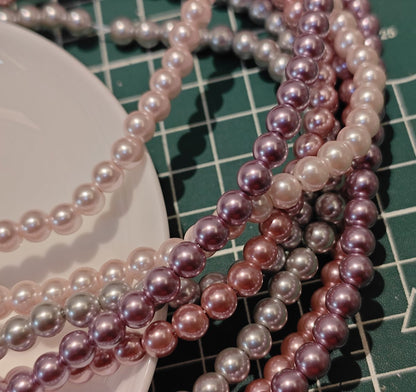 Glass Pearl Beads Strands - Premium Imitation Faux Pearls for DIY Jewelry Making