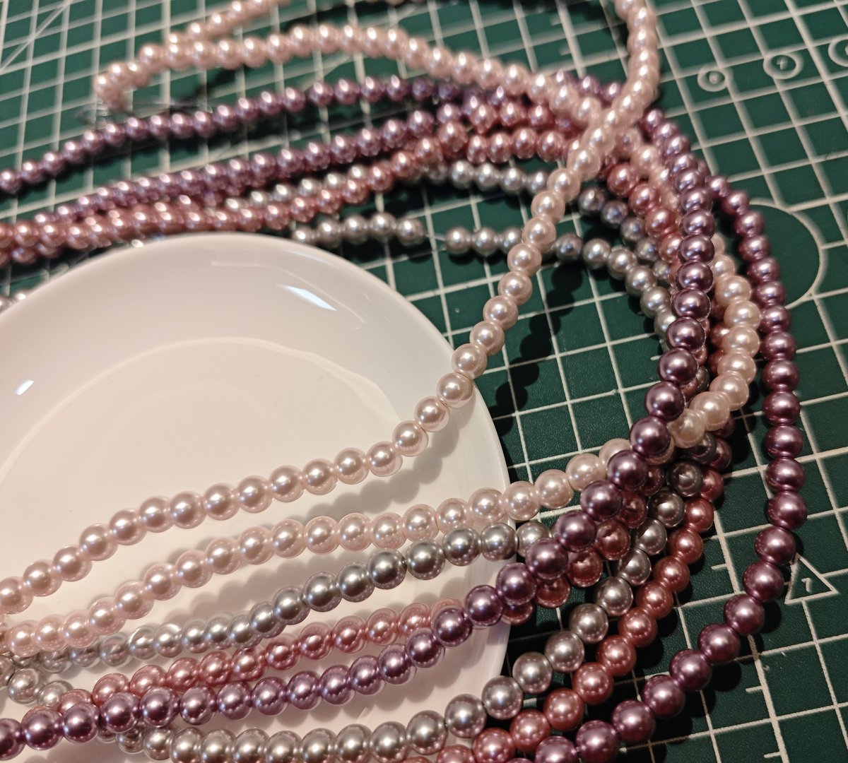 Glass Pearl Beads Strands - Premium Imitation Faux Pearls for DIY Jewelry Making