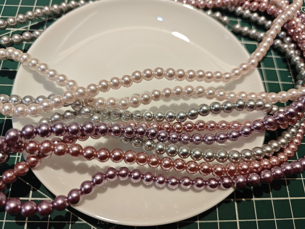 Glass Pearl Beads Strands - Premium Imitation Faux Pearls for DIY Jewelry Making