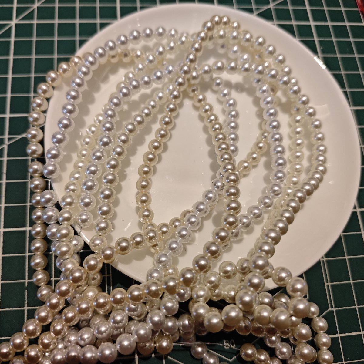 Light Pink Faux Pearl Beads 40cm Strand 6/8/10mm Jewelry Making