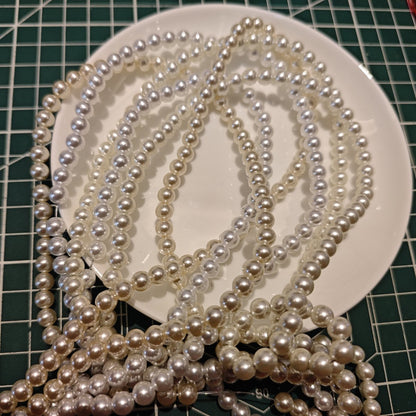 Light Pink Faux Pearl Beads 40cm Strand 6/8/10mm Jewelry Making