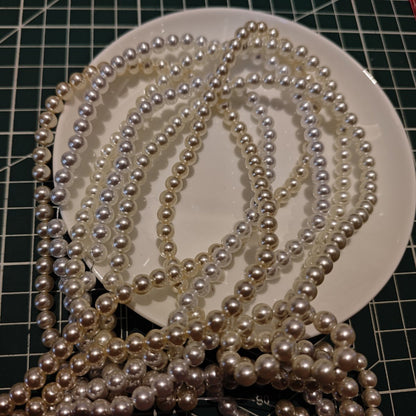 Light Pink Faux Pearl Beads 40cm Strand 6/8/10mm Jewelry Making