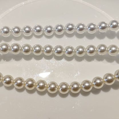 Light Pink Faux Pearl Beads 40cm Strand 6/8/10mm Jewelry Making