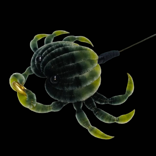 Handmade Ronghua Crab Brooch - Natural Mulberry Silk Velvet Pin