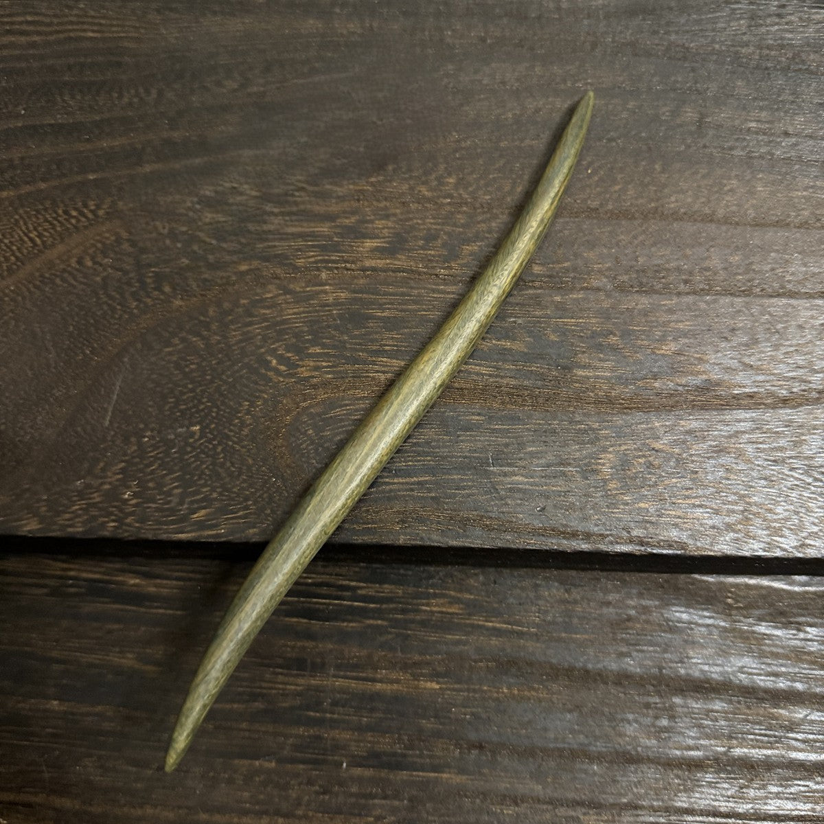 Natural Green Sandalwood Hair Stick Set - Premium Heartwood Designs #18cm绿檀