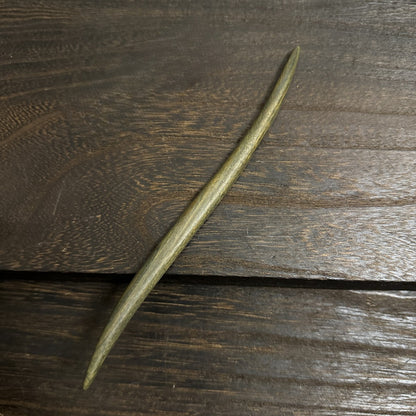 Natural Green Sandalwood Hair Stick Set - Premium Heartwood Designs #18cm绿檀