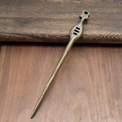 Natural Green Sandalwood Hair Stick Set - Premium Heartwood Designs #18cm绿檀