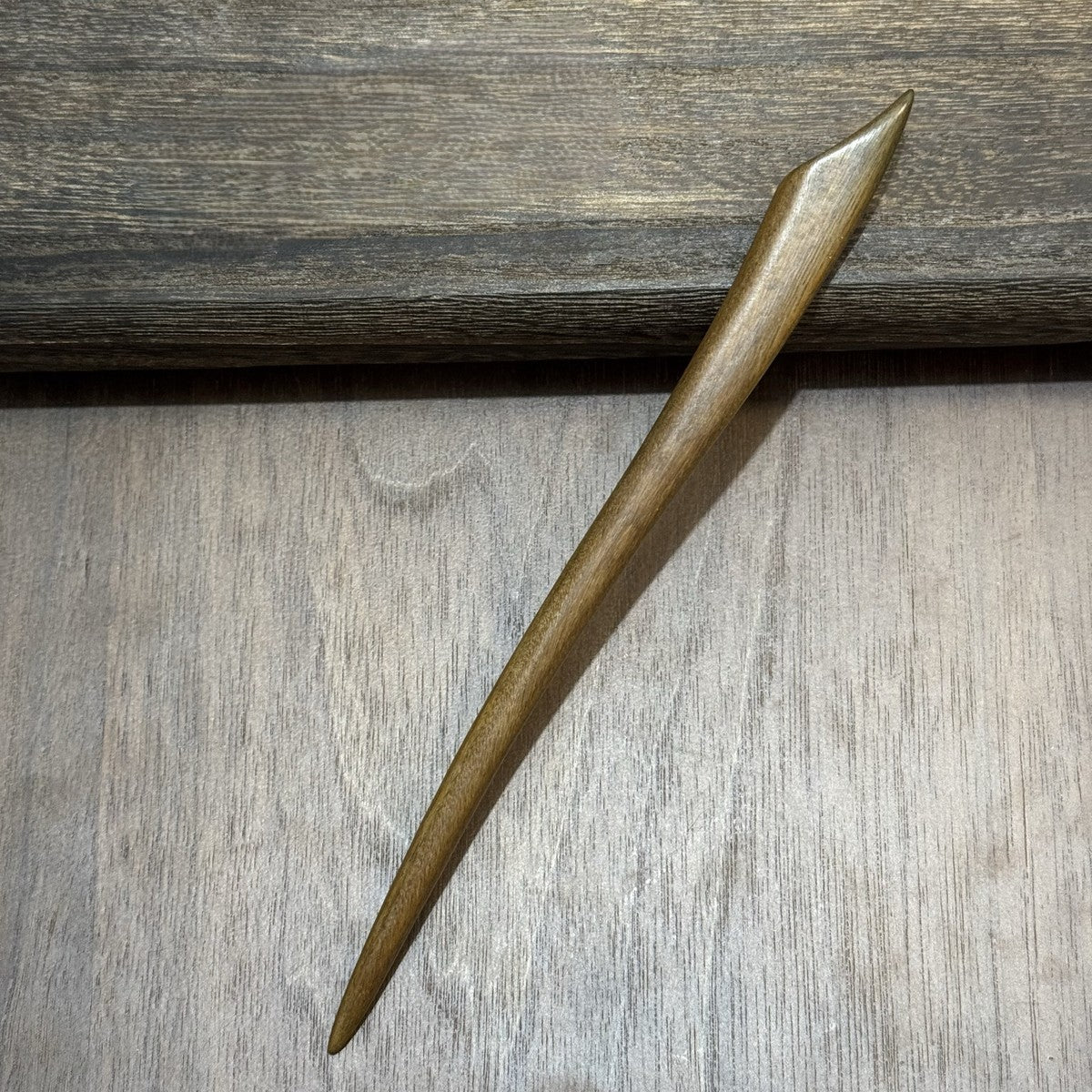 Natural Green Sandalwood Hair Stick Set - Premium Heartwood Designs #18cm绿檀