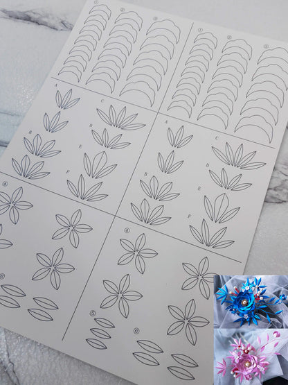 Small Lantern - JY DIY Chanhua Paper Template for Traditional Hair Accessories